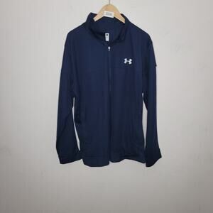 Under Armour Men Quarter Zip Long Sleeve Size 2XL Blue White‎